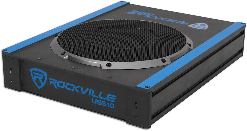 10" 800w Slim Under-Seat Active Powered Car Subwoofer R250620