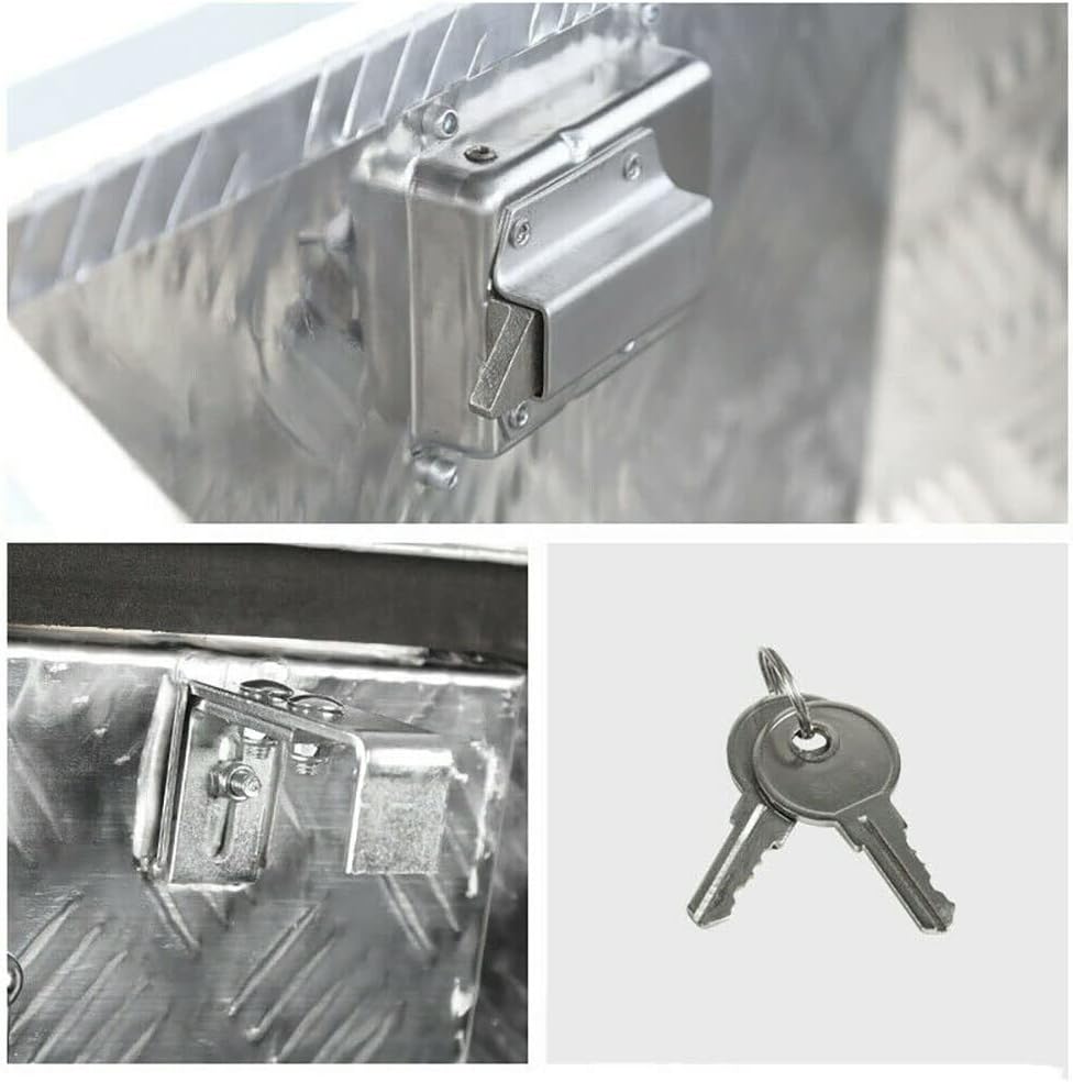 Aluminum Diamond Plate Tongue Box Tool Chest N78104