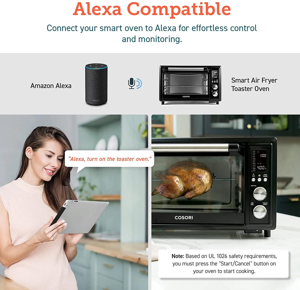 Large 32-Quart Stainless Steel Air Fryer Toaster Oven N5856