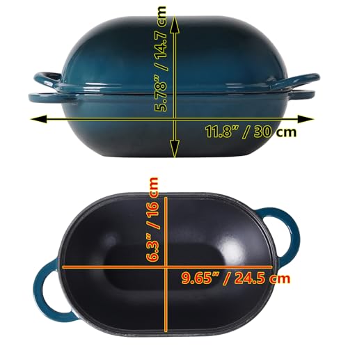 Pre-Seasoned Cast Iron Bread Pan with Lid W7476