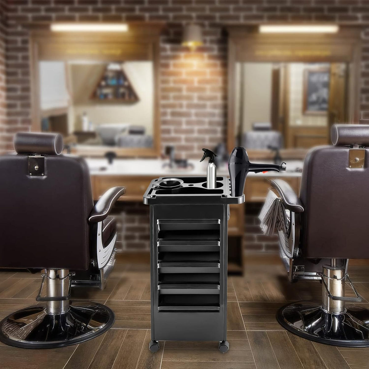 5 Drawers Salon Trolley Cart with Wheels N5891
