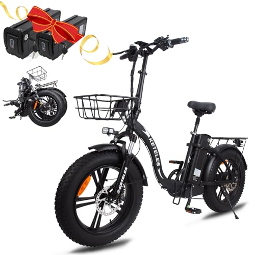 1000W Folding Electric Bike with Removable Battery Fat Tire I373192