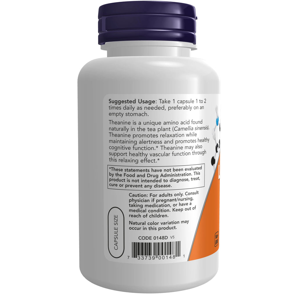 L-Theanine 200 mg with Inositol, 120 Veg Capsules O69991