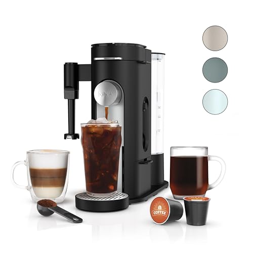 Sage Green Single-Serve Coffee Maker with Built-In Milk Frother K5883