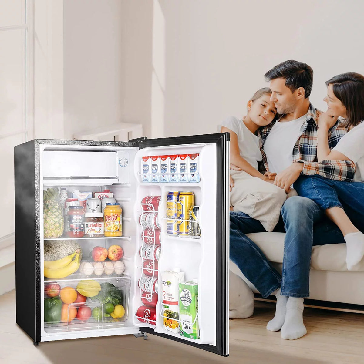 3.2 Cu.Ft Single Door Mini Fridge with Freezer S963