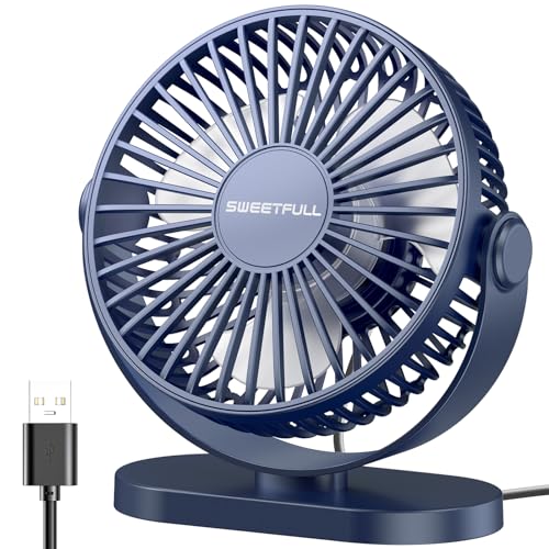 White 5 Inch USB Desk Fan G3809