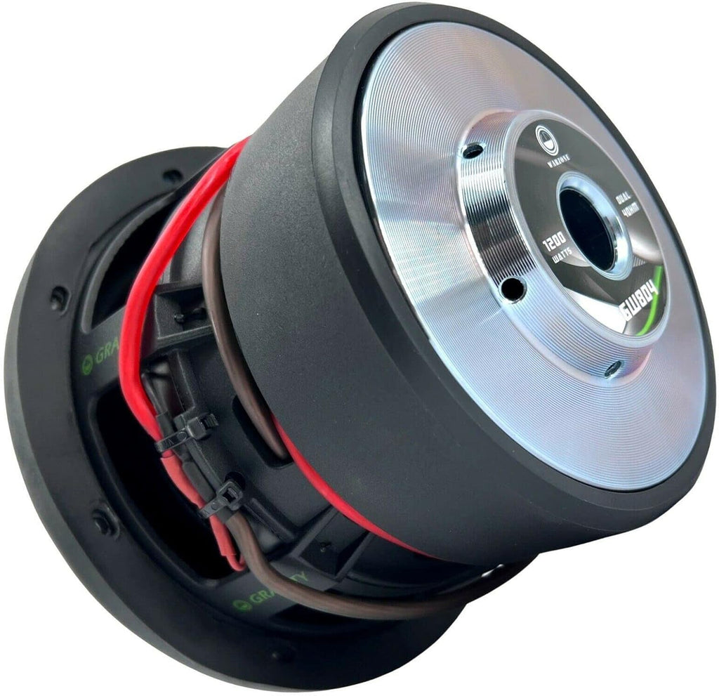 8 Inch 1200 Watt Car Audio Subwoofer Pair with Dual Voice Coil K211