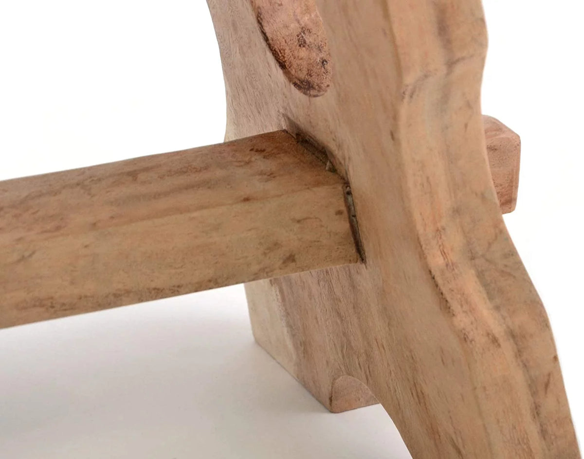 18" Solid Wood Shower Stool Footstool Bench V309188