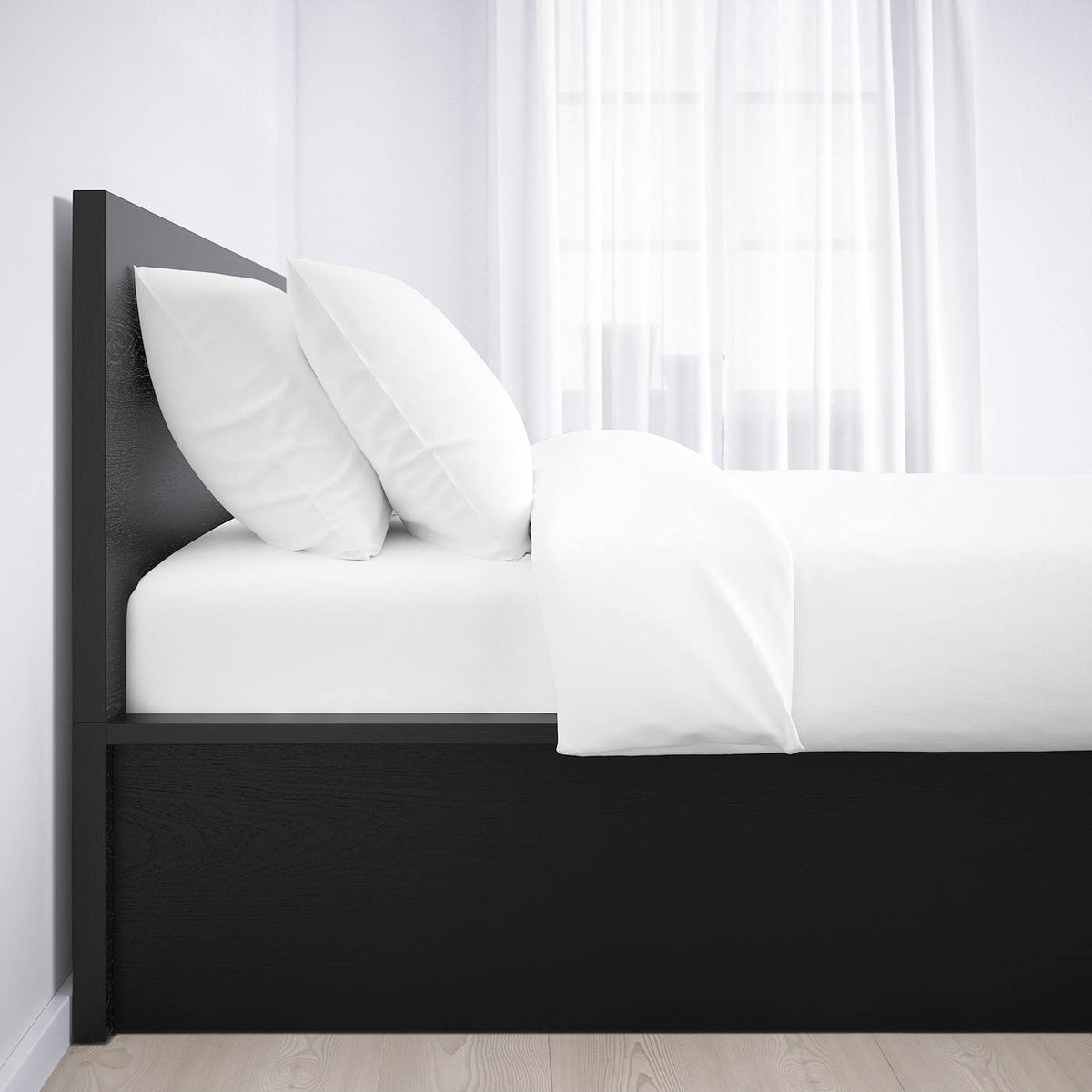 Queen Black-Brown Storage Bed U745