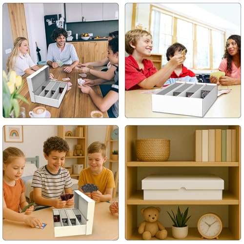 5 Pack 3200 Count White Cardboard Storage Box with Divider M669