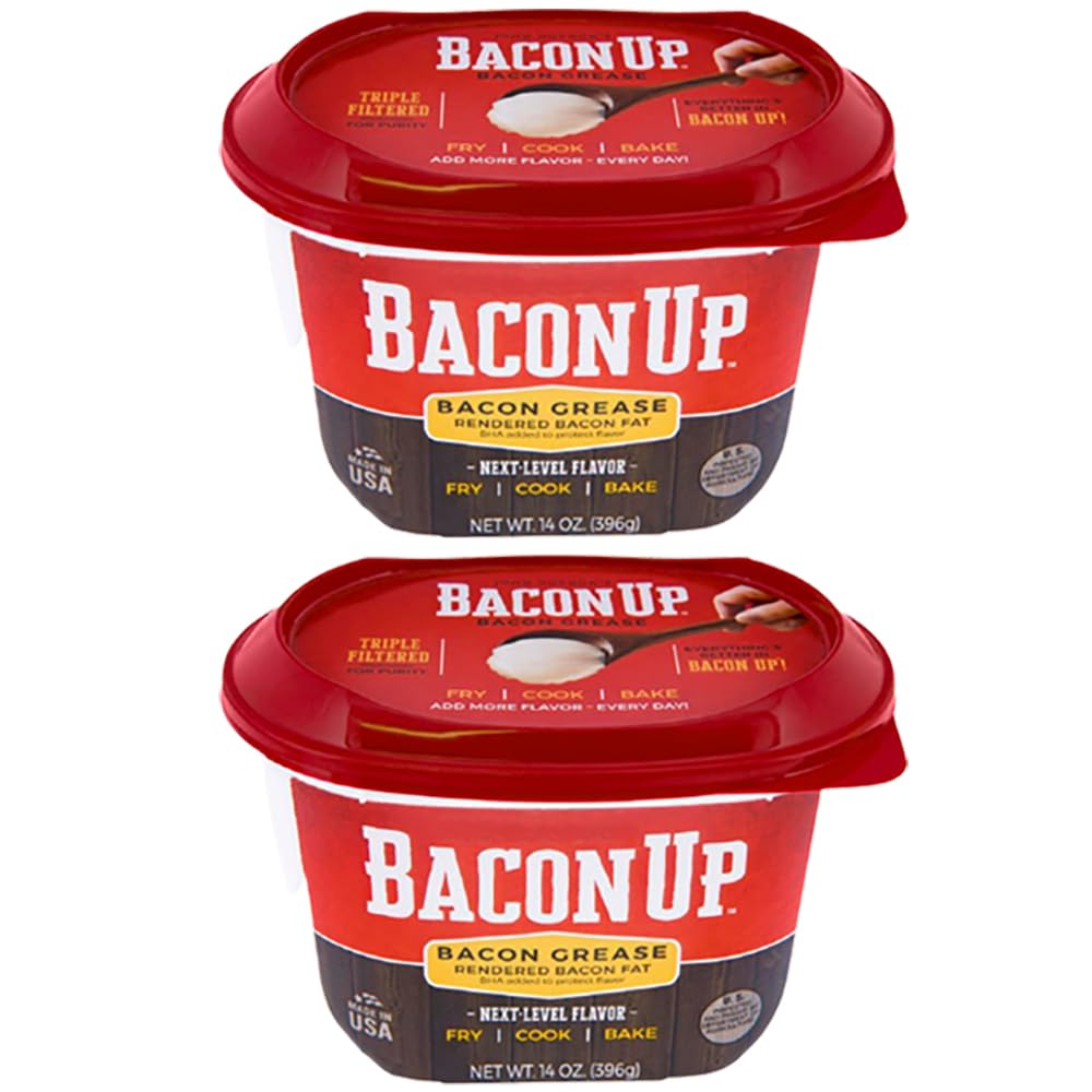 14 Ounce Tub of Bacon Grease for Cooking (2-pack) T22404