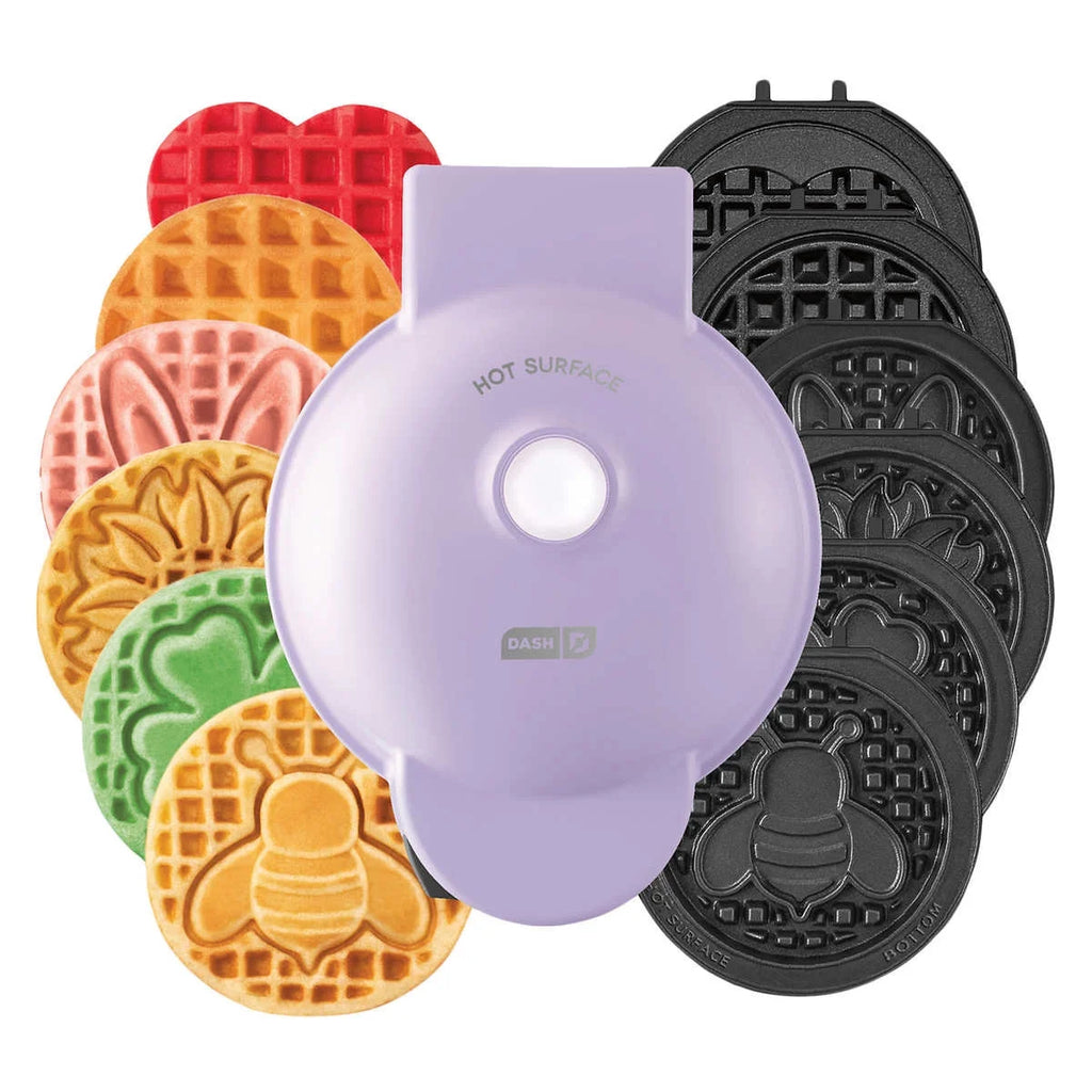Mini Waffle Maker with Removable Plates Q650