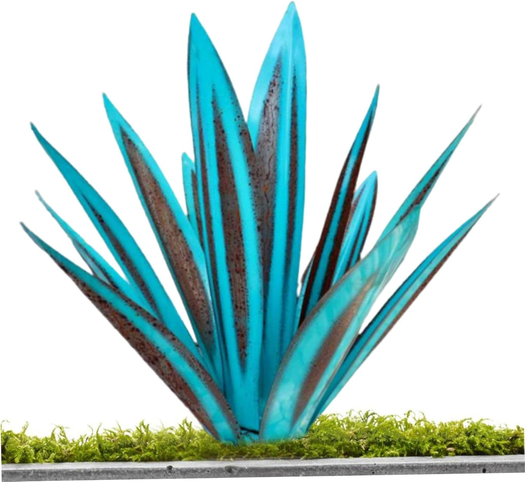 Metal Art Tequila Plant Rustic Sculpture 10.6 inches Garden Statue O996728
