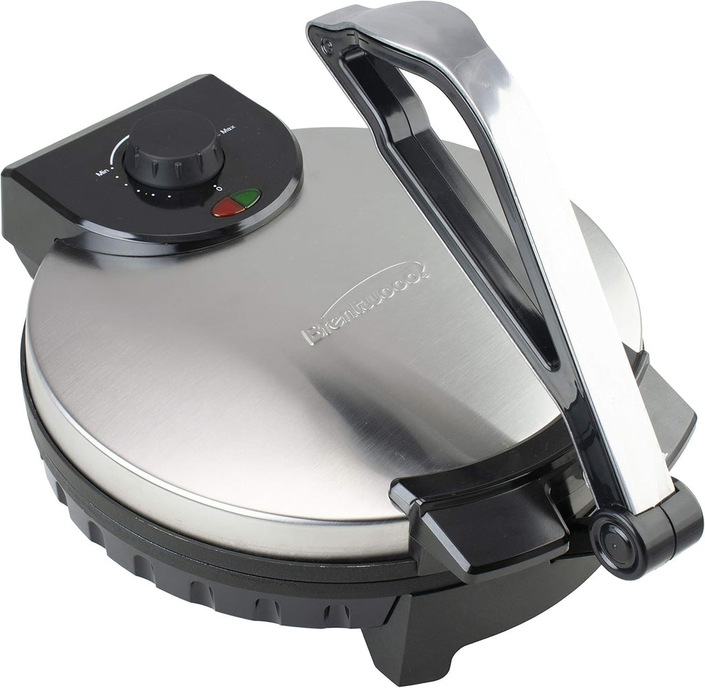 Stainless Steel Non-Stick Electric Tortilla Maker, 12-Inch F278852