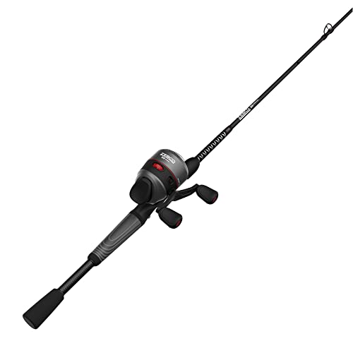 Spincast Reel and 2-Piece Fishing Rod Combo with E-Glass Rod K446685