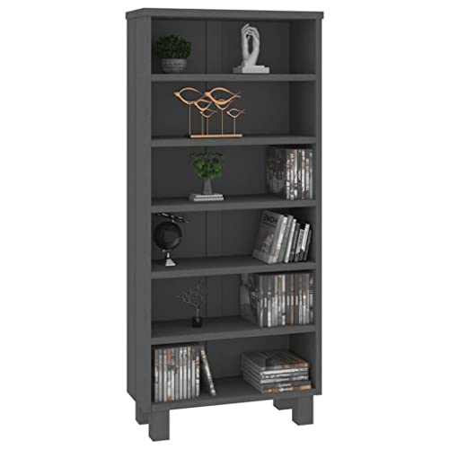 Light Gray Solid Wood Pine Media Cabinet M76620