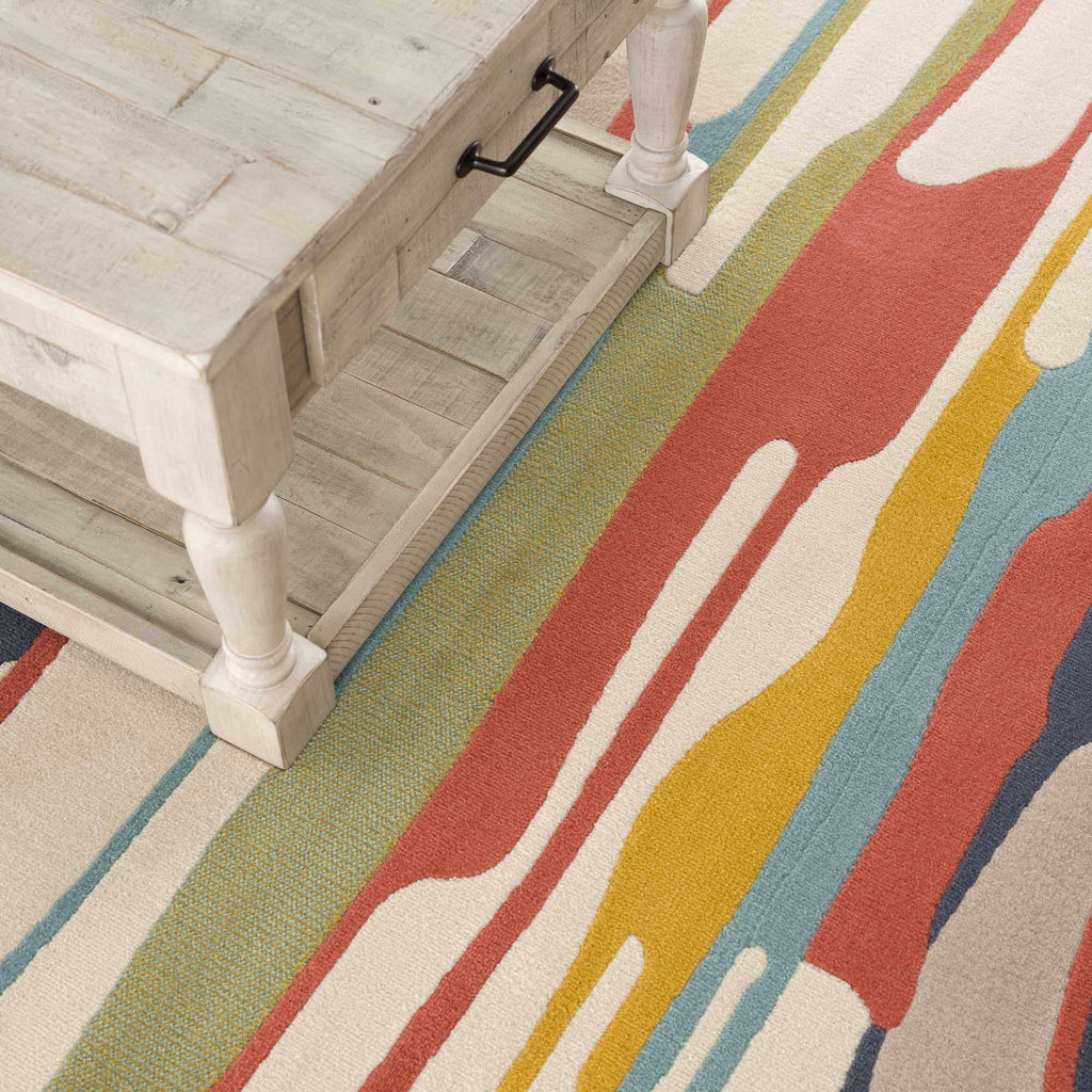 Modern Farmhouse Multicolor Area Rug - 7'10" x 10'3" D697161