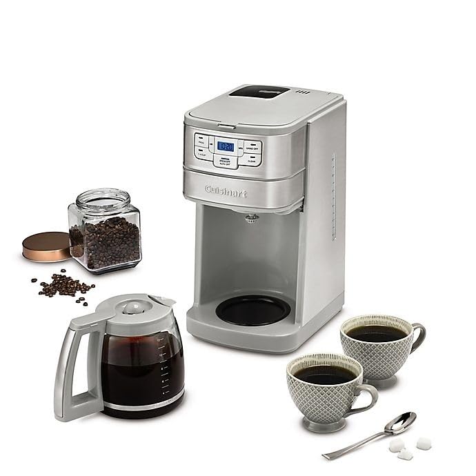12-Cup Automatic Grind and Brew Coffeemaker, Black/Stainless Steel N36438