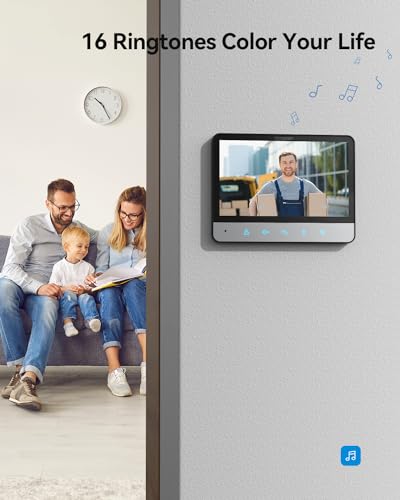 7 Inches Wired Video Doorbell Camera with Monitor N339