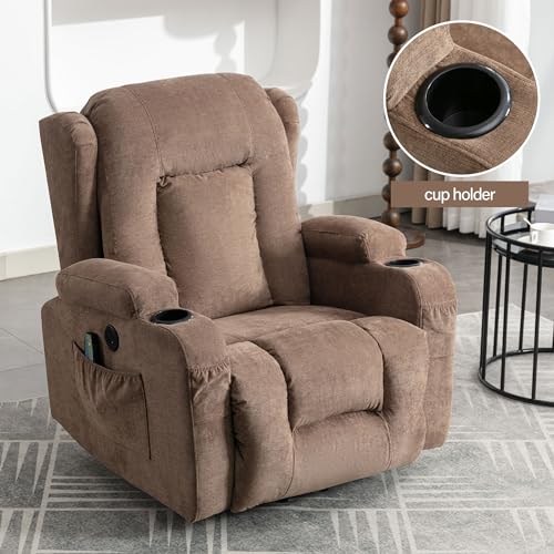Blue Power Lift Recliner Chair with Heat and Massage F5911