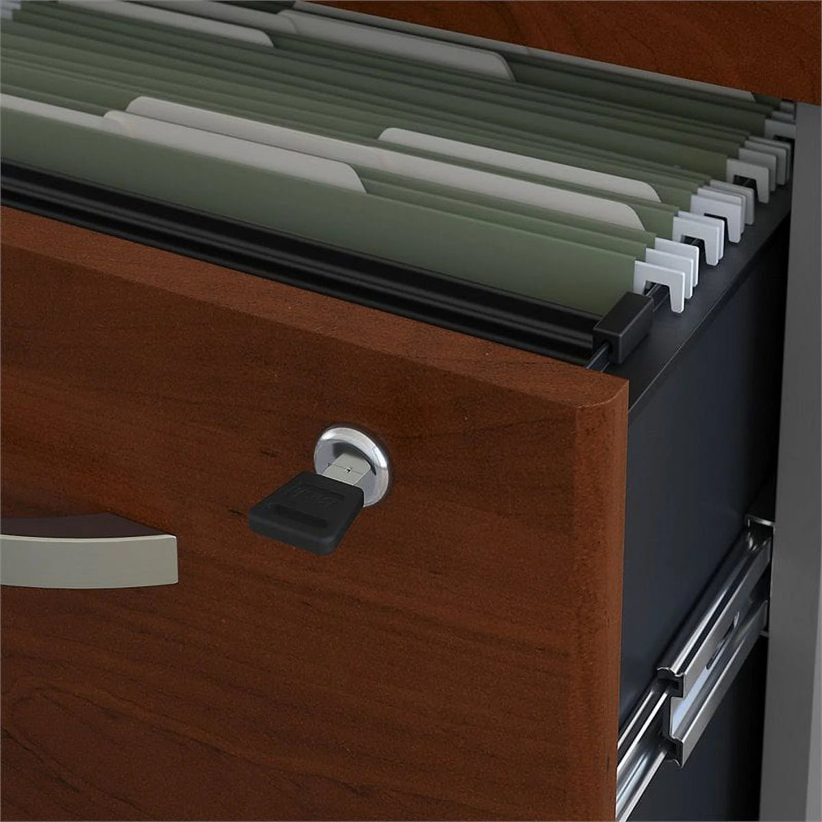 72" U-Shaped Desk with Pedestal W758