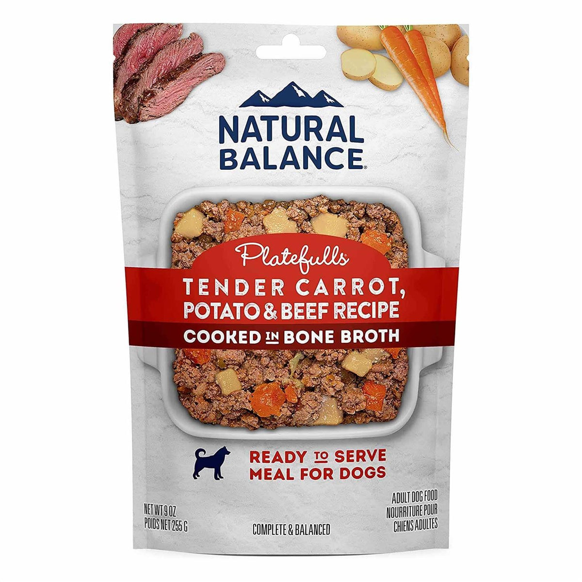 Natural Balance Platefulls Tender Beef & Potato Recipe Wet Dog Food W873501