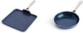 Blue Diamond 11" Griddle Pan and 8" Frying Pan Skillet, Diamond Infused Ceramic Nonstick H902