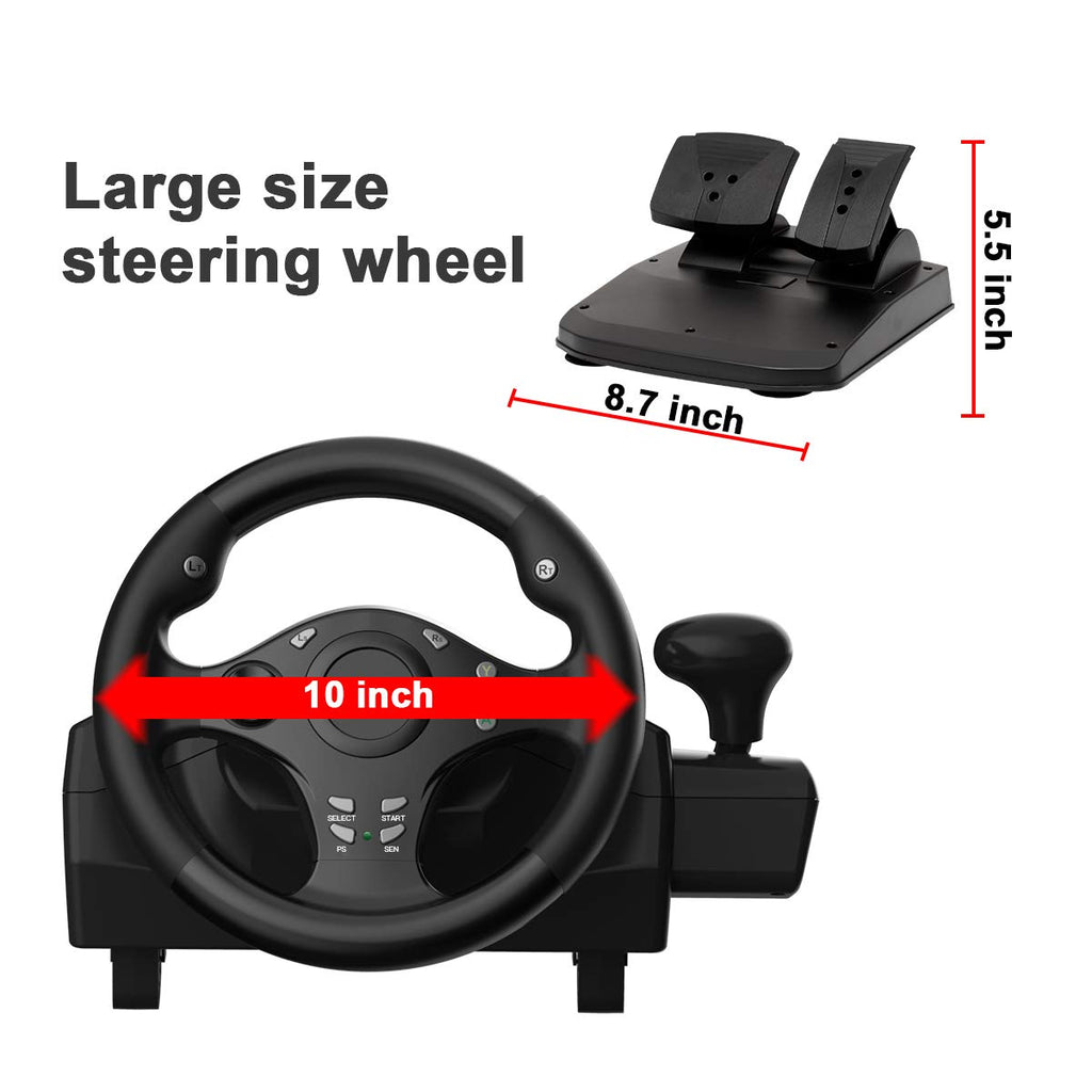 270 degree racing steering wheel with pedals N71754
