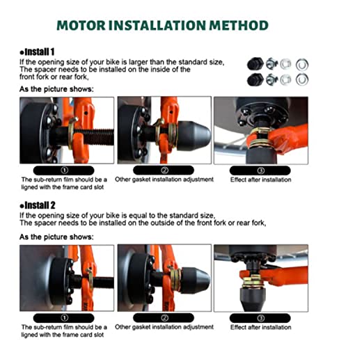 48V 1000W Brushless Gear Hub Motor Electric Bike Conversion Kit V91504