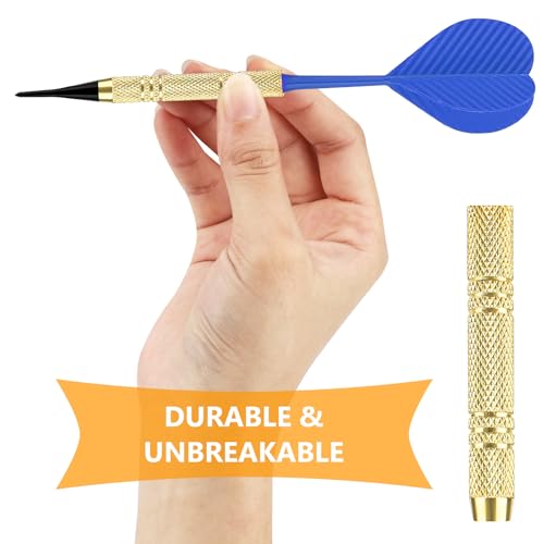 12 Pcs Soft Tip Darts Set with 100 Black 2BA Replacement Tips J9273