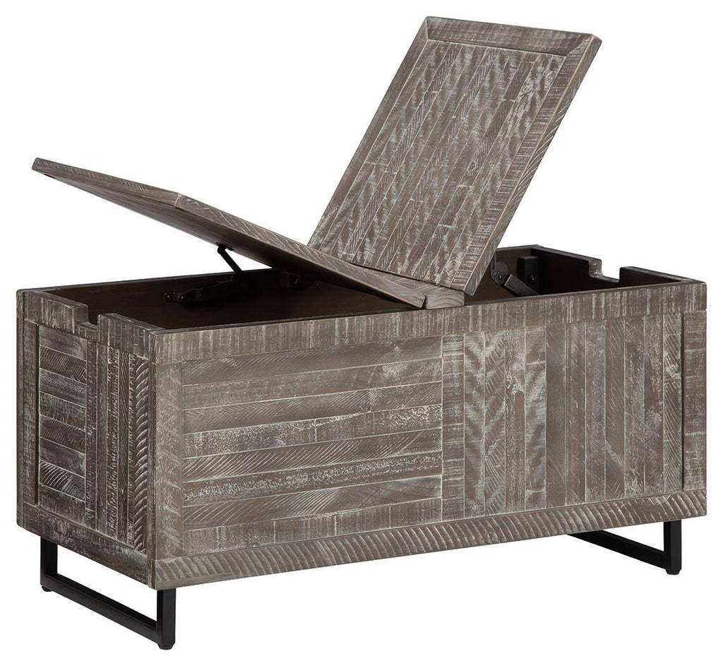 Distressed Gray Storage Trunk F24987