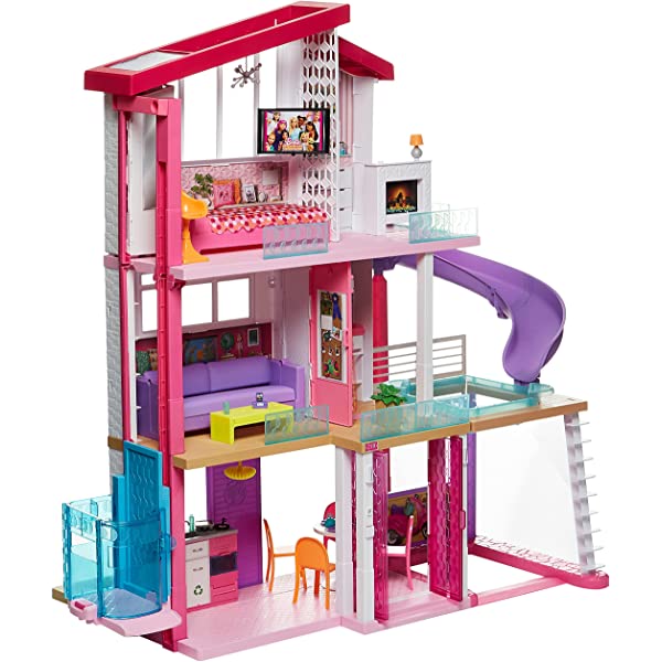 Dollhouse with Elevator, Pool, Slide and 70 Accessories S167420