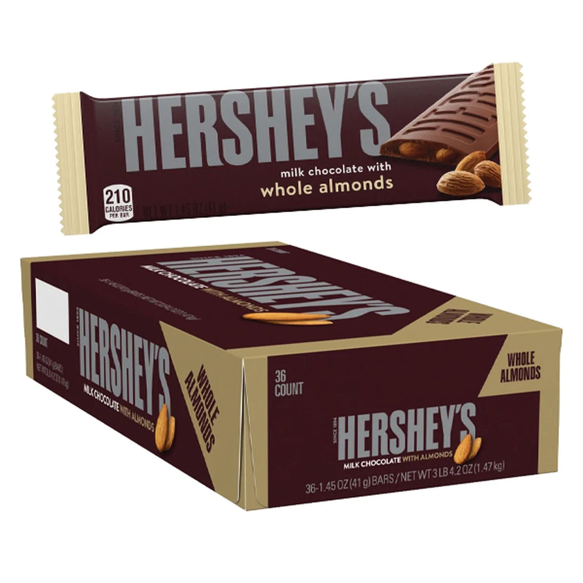 1.45oz Milk Chocolate with Almonds Candy O2069