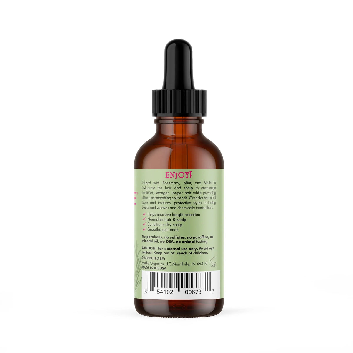 Rosemary Mint Scalp & Hair Strengthening Oil 2 oz T1082