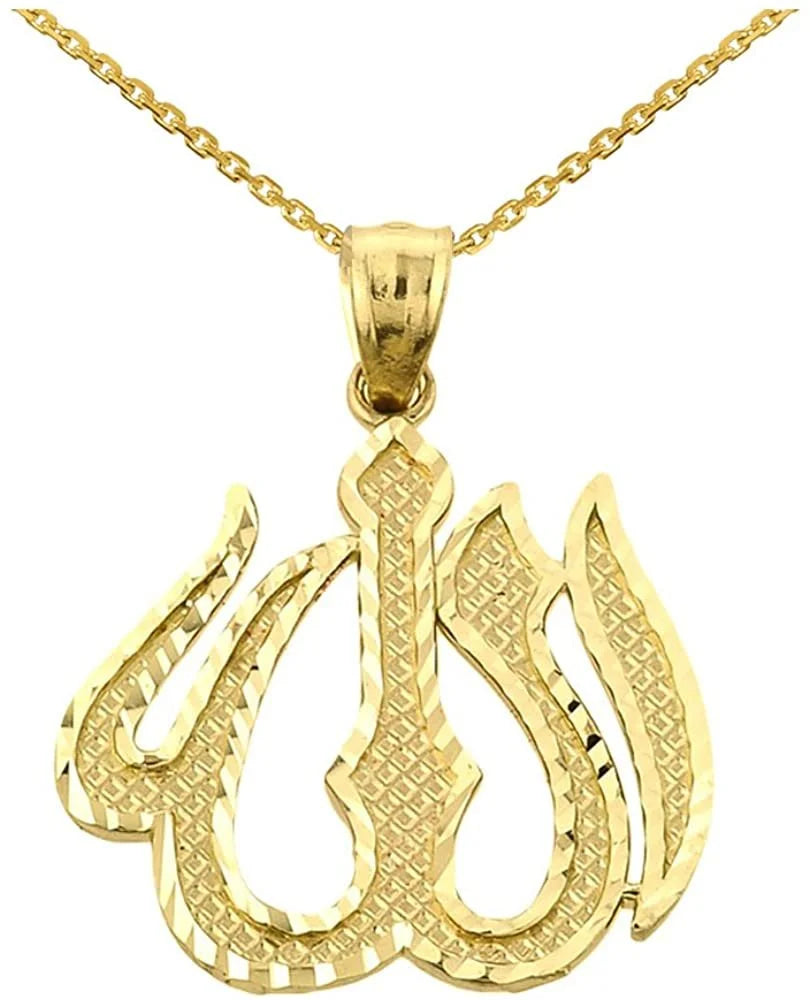 14K Yellow Gold Pendant Necklace - 18" S561657