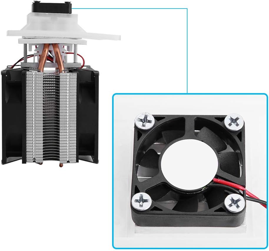 12V Semiconductor Refrigeration Thermoelectric Peltier Air Cooling Dehumidification System Cooler Fan Kit 175x100x98 mm H41815
