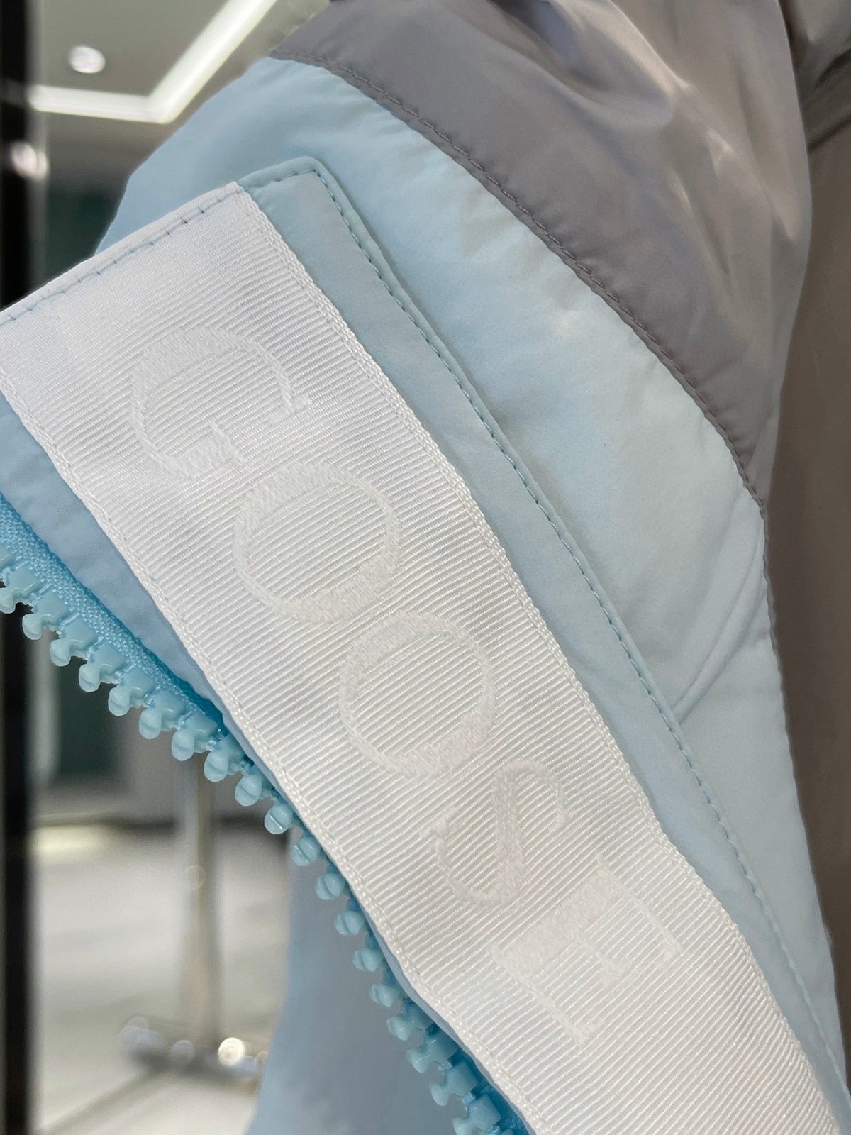 Canada Goose Puffer Vest in Light Blue with Stand Collar
