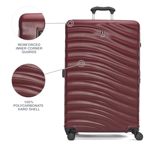Black 21-Inch Hardside Carry On Luggage with 8 Spinner Wheels L62509