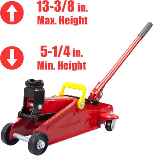 1.5 Ton Hydraulic Trolley Floor Jack with Carrying Case, Black X8614
