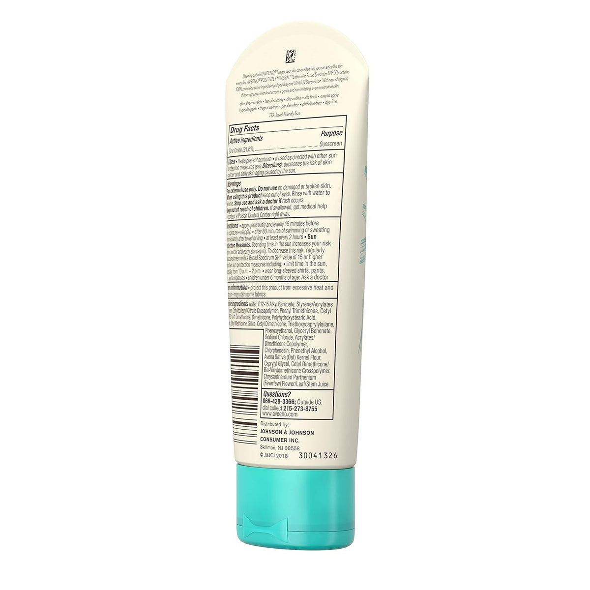 Unscented SPF 50 Mineral Sunscreen Lotion, 3 Fl Oz V36466
