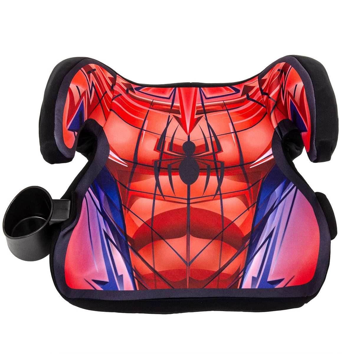 Red, Blue, and Black Backless Booster Car Seat O208591