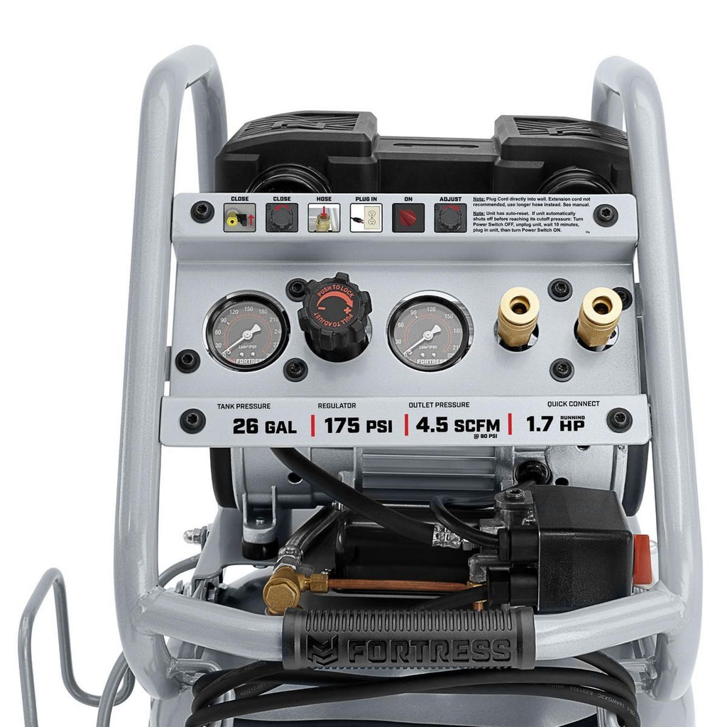 26 Gallon 175 PSI Oil-Free Vertical Air Compressor H168465