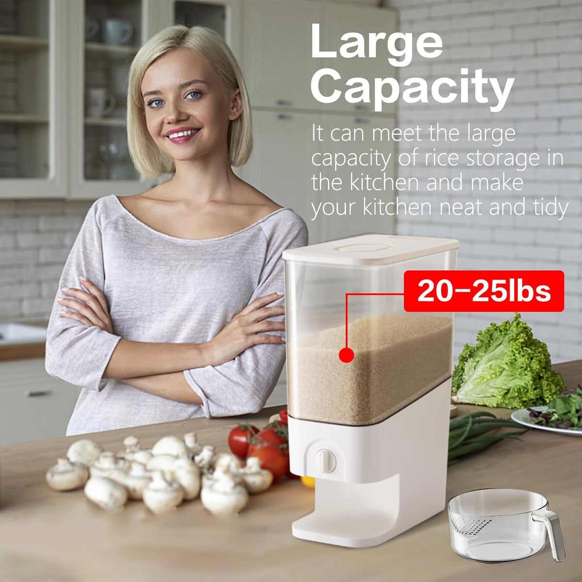10.5 Qt Rice Dispenser A990