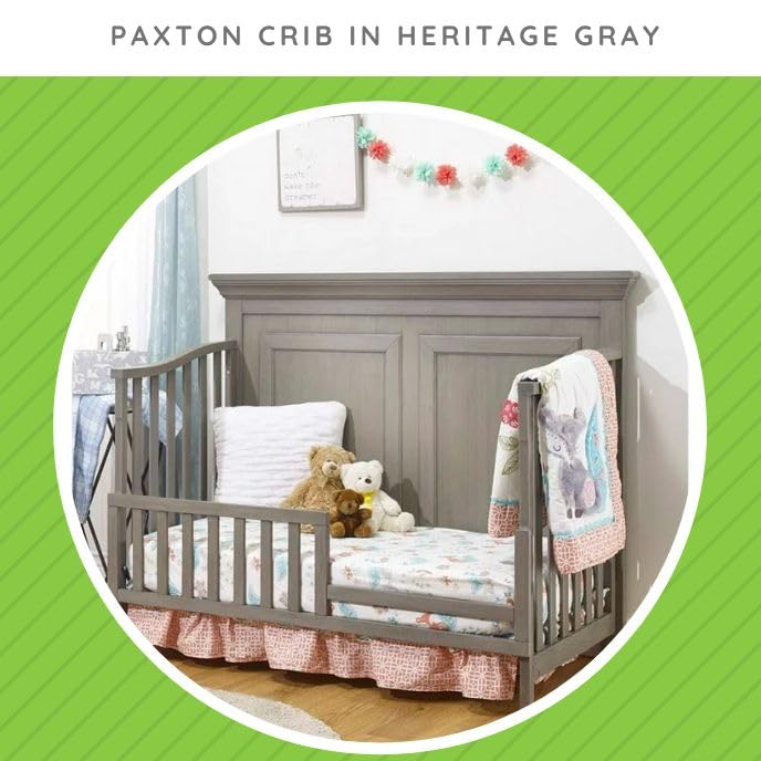 Gray Toddler Bed Safety Guard Rail Conversion Kit L9451