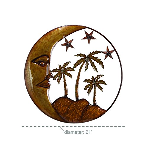 Metal Sun Moon Wall Decor M535992