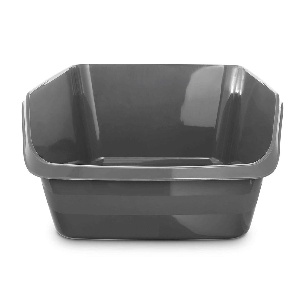 Charcoal High-Back Cat Litter Box U48108