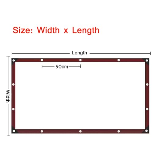 Clear Waterproof 20x20ft Heavy Duty Tarpaulin with Grommets O811138