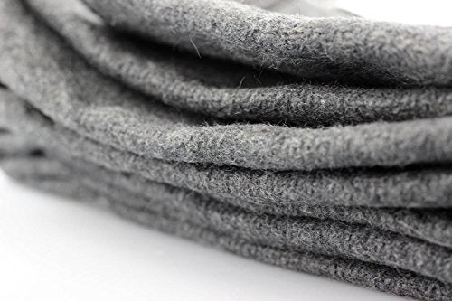 51"x 80" Gray Wool Blanket, 50% Wool, Lightweight 2 lb O34144