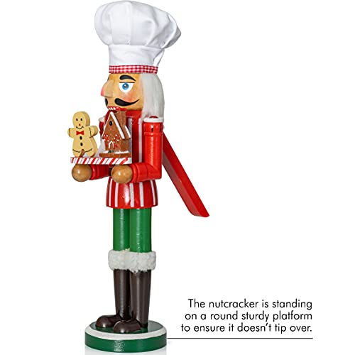 15" Wooden Chef Nutcracker Figure B159