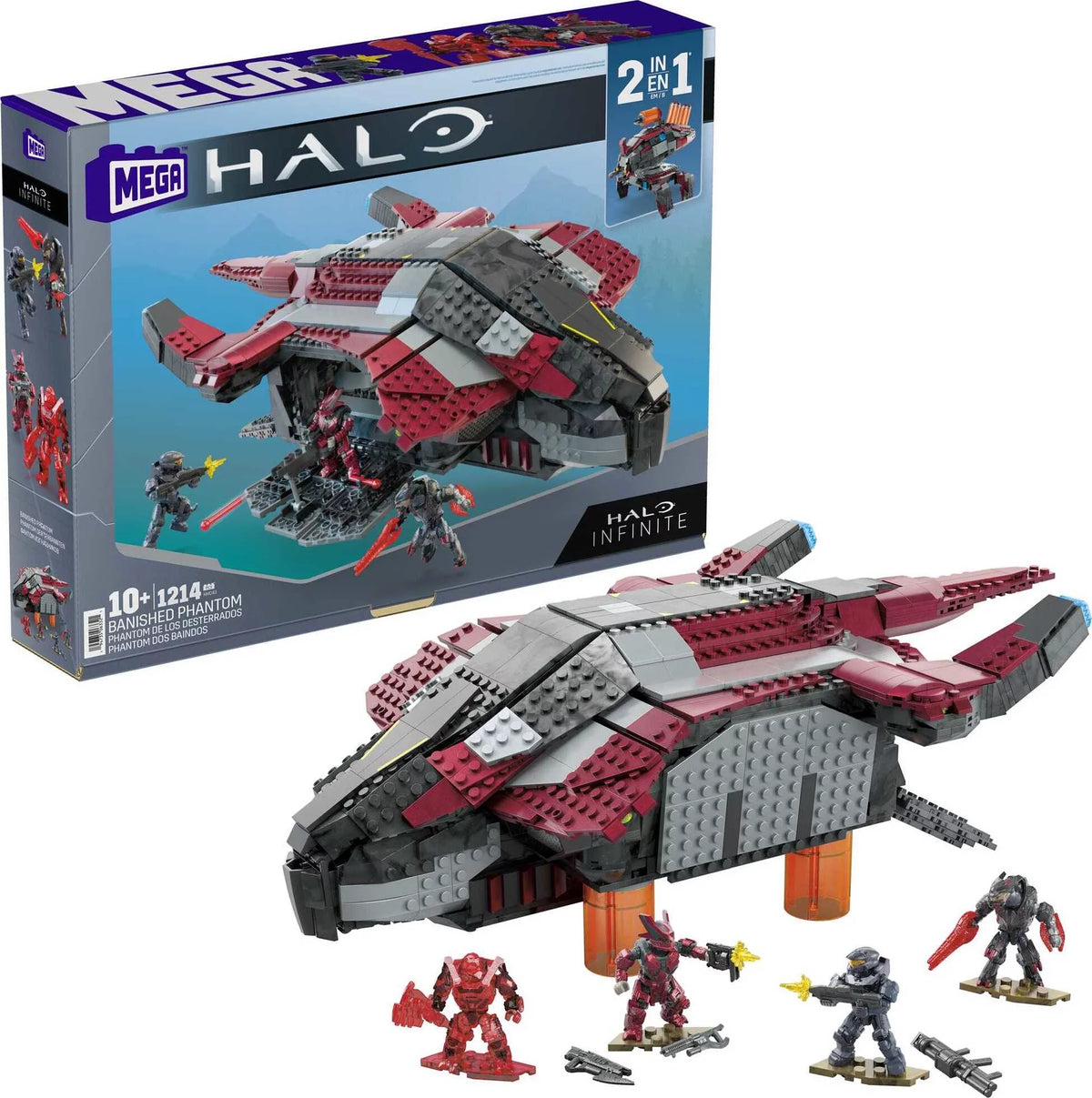 Halo Infinite Building Kit with 4 Figures (1214 Pieces) B217936